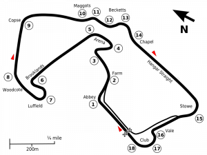 The real Silverstone track diagram.